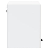 Kitchen Wall Cabinet Lucca White Engineered Wood - Rear View
