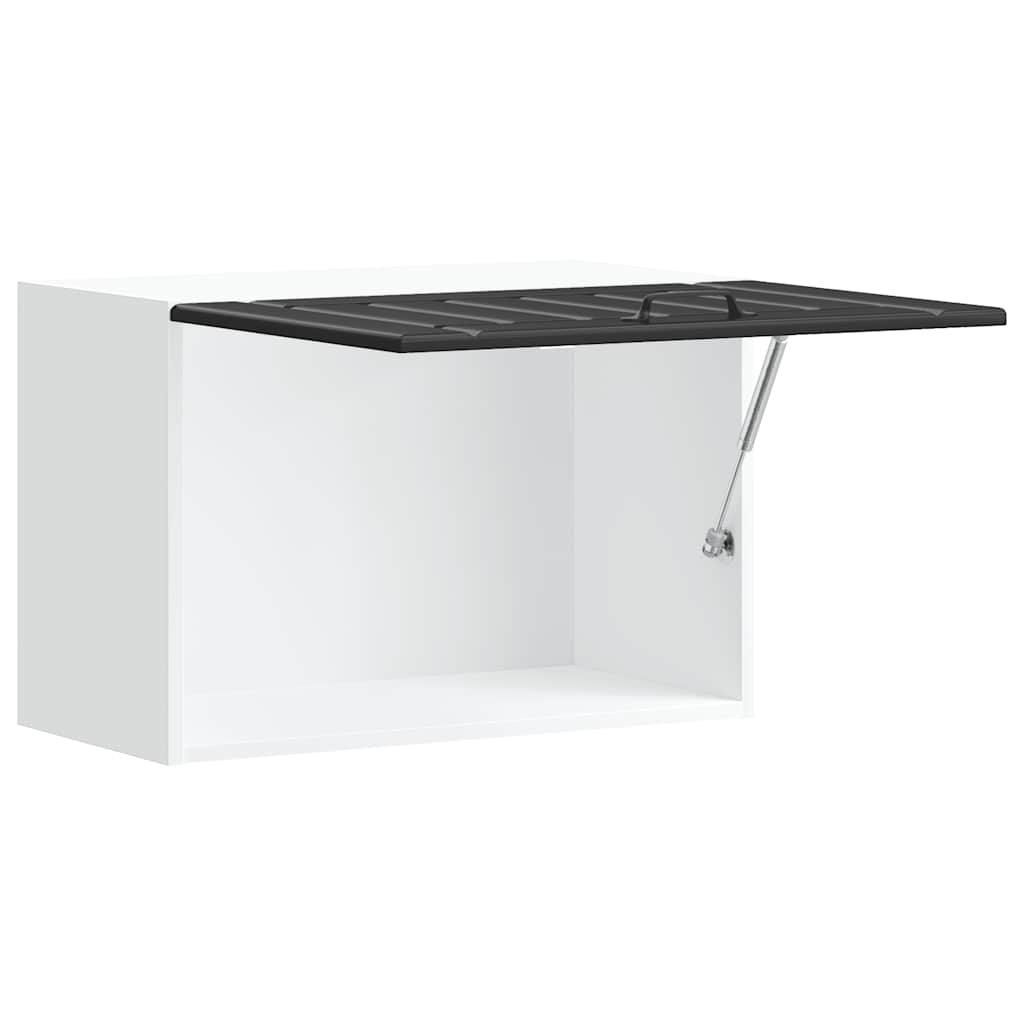 Kitchen Wall Cabinet "Lucca" Black Engineered Wood