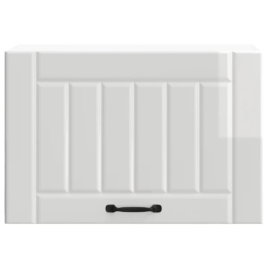 Kitchen Wall Cabinet "Lucca" High Gloss White Engineered Wood
