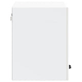 Kitchen Wall Cabinet "Lucca" High Gloss White Engineered Wood