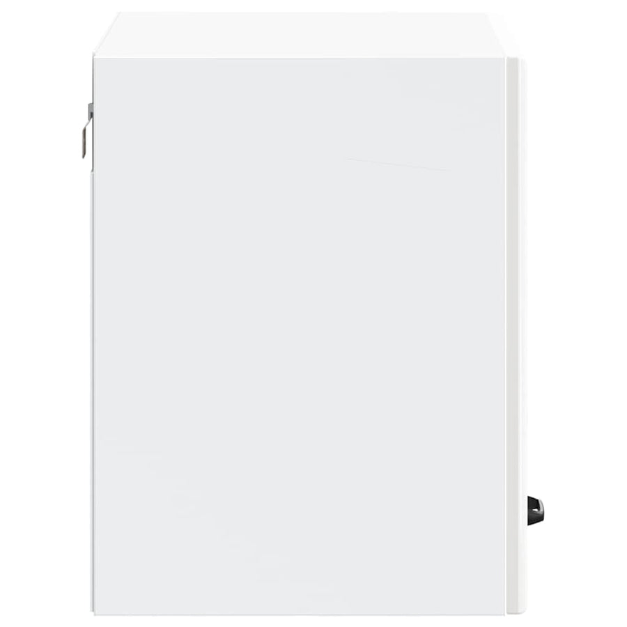 Kitchen Wall Cabinet "Lucca" High Gloss White Engineered Wood