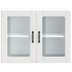 Kitchen Wall Cabinet with Glass Door "Lucca" White