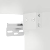 Kitchen Wall Cabinet with Glass Door Lucca White Engineered Wood - Extra Image