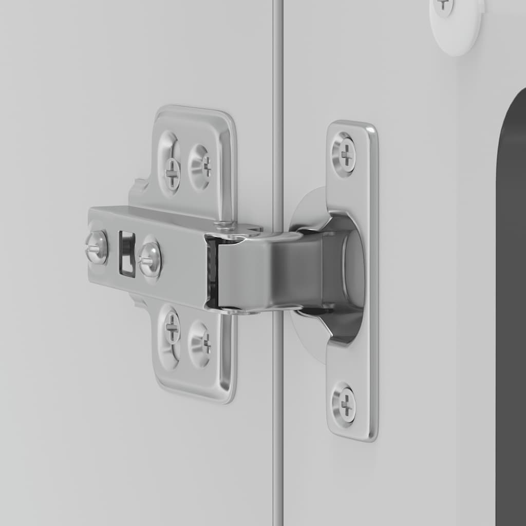 Kitchen Wall Cabinet with Glass Door "Lucca" Black Engineered Wood