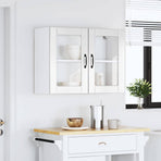 Kitchen Wall Cabinet with Glass Door "Lucca" High Gloss White