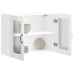 Kitchen Wall Cabinet with Glass Door "Lucca" High Gloss White