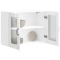 Kitchen Wall Cabinet with Glass Door "Lucca" High Gloss White