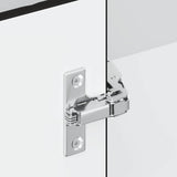 Kitchen Wall Corner Cabinet "Lucca" Black Engineered Wood