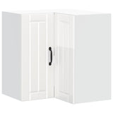 Kitchen Wall Corner Cabinet "Lucca" High Gloss White Engineered Wood