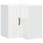 Kitchen Wall Corner Cabinet "Lucca" High Gloss White