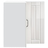 Kitchen Wall Corner Cabinet "Lucca" High Gloss White Engineered Wood