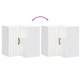 Kitchen Wall Corner Cabinet "Lucca" High Gloss White Engineered Wood