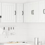Kitchen Wall Corner Cabinet "Lucca" High Gloss White