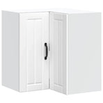 Kitchen Wall Corner Cabinet "Lucca" High Gloss White