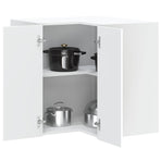 Kitchen Wall Corner Cabinet "Lucca" High Gloss White