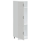 Kitchen Cupboard Lucca White Engineered Wood - Top-Down View