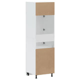 Kitchen Cupboard Lucca White Engineered Wood - Rear View