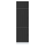 Kitchen Cupboard "Lucca" Black Engineered Wood