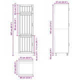 Kitchen Cupboard "Lucca" High Gloss White Engineered Wood