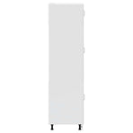 Kitchen Cupboard "Lucca" High Gloss White Engineered Wood