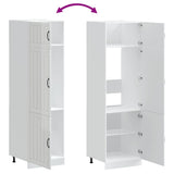 Kitchen Cupboard "Lucca" High Gloss White Engineered Wood