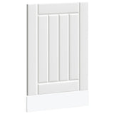 Dishwasher Panel Lucca White Engineered Wood - Front View