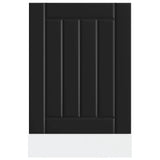Dishwasher Panel Lucca Black Engineered Wood