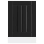 Dishwasher Panel Lucca Black Engineered Wood