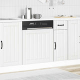 Dishwasher Panel Lucca White Engineered Wood - Side View