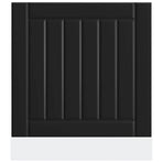Dishwasher Panel Lucca Black Engineered Wood
