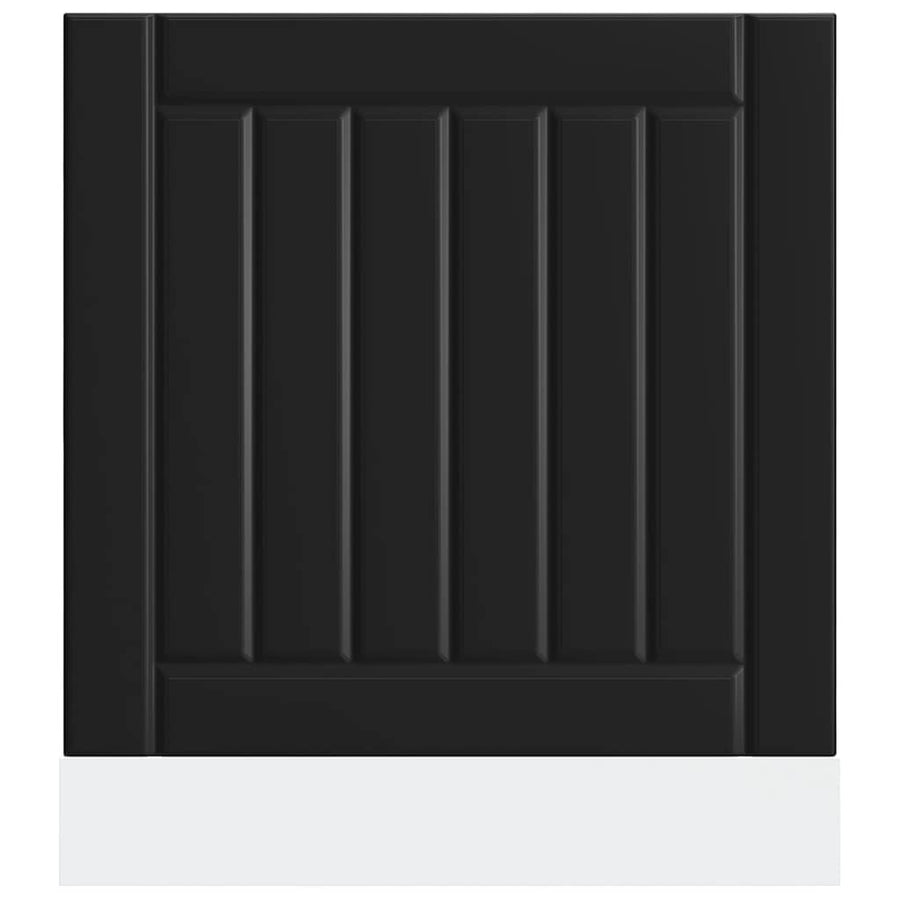 Dishwasher Panel Lucca Black Engineered Wood