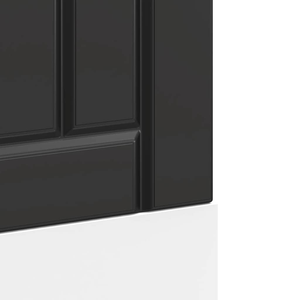 Dishwasher Panel "Lucca" Black Engineered Wood