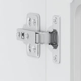 Kitchen Wall Cabinet with Glass Door Lucca White Engineered Wood - Extra Image