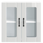 Kitchen Wall Cabinet with Glass Door "Lucca" High Gloss White