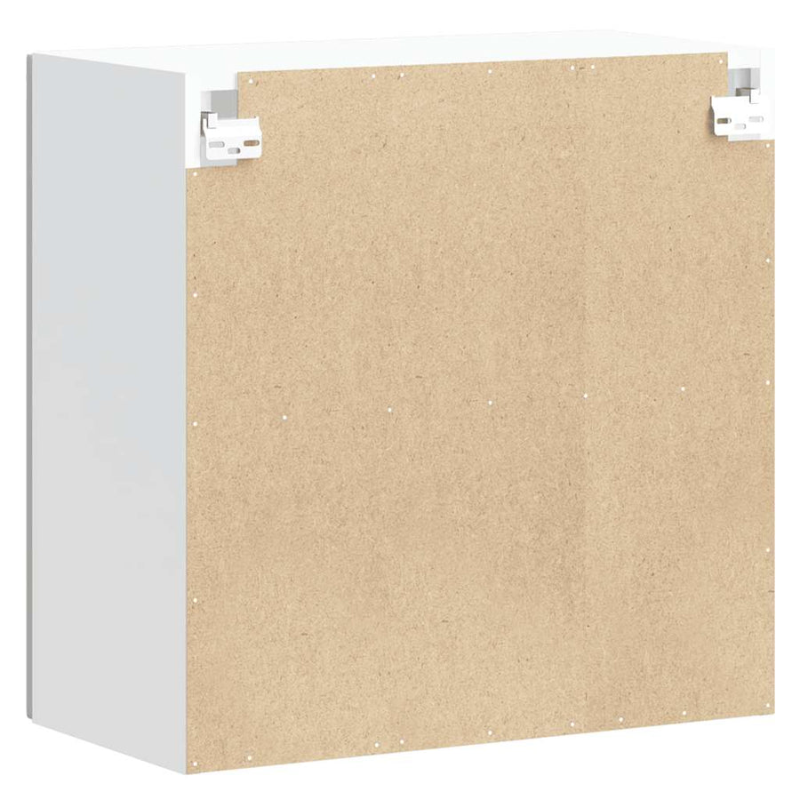 Kitchen Wall Cabinet with Glass Door "Lucca" High Gloss White