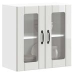 Kitchen Wall Cabinet with Glass Door "Lucca" High Gloss White