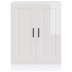 Kitchen Base Cabinet "Porto" High Gloss White Engineered Wood