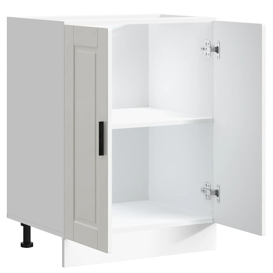 Kitchen Base Cabinet "Porto" High Gloss White Engineered Wood