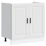 Sink Base Cabinet? Porto White 80x46x81.5 cm?Engineered Wood