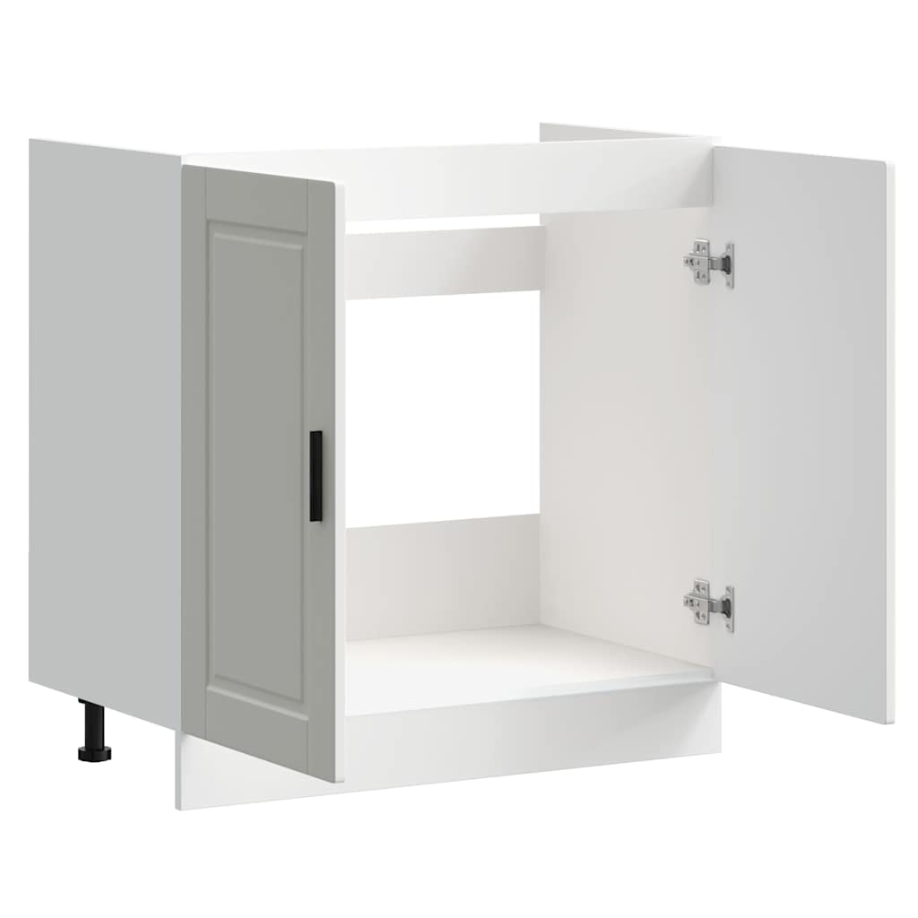Sink Base Cabinet? Porto White 80x46x81.5 cm?Engineered Wood