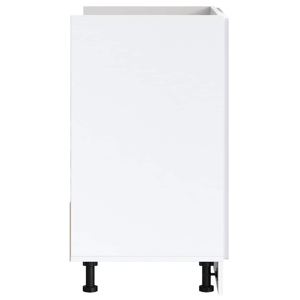 Sink Base Cabinet? Porto White 80x46x81.5 cm?Engineered Wood