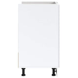 Sink Base Cabinet  Porto White 80x46x81.5 cm Engineered Wood - Rear View