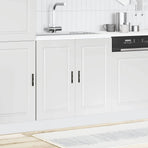 Sink Base Cabinet Porto White 80x46x81.5 cm Engineered Wood
