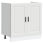 Sink Base Cabinet Porto White 80x46x81.5 cm Engineered Wood