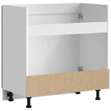 Sink Base Cabinet?"Porto" Black 80x46x81,5 cm?Engineered Wood