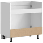 Sink Base Cabinet "Porto" Black 80x46x81,5 cm Engineered Wood