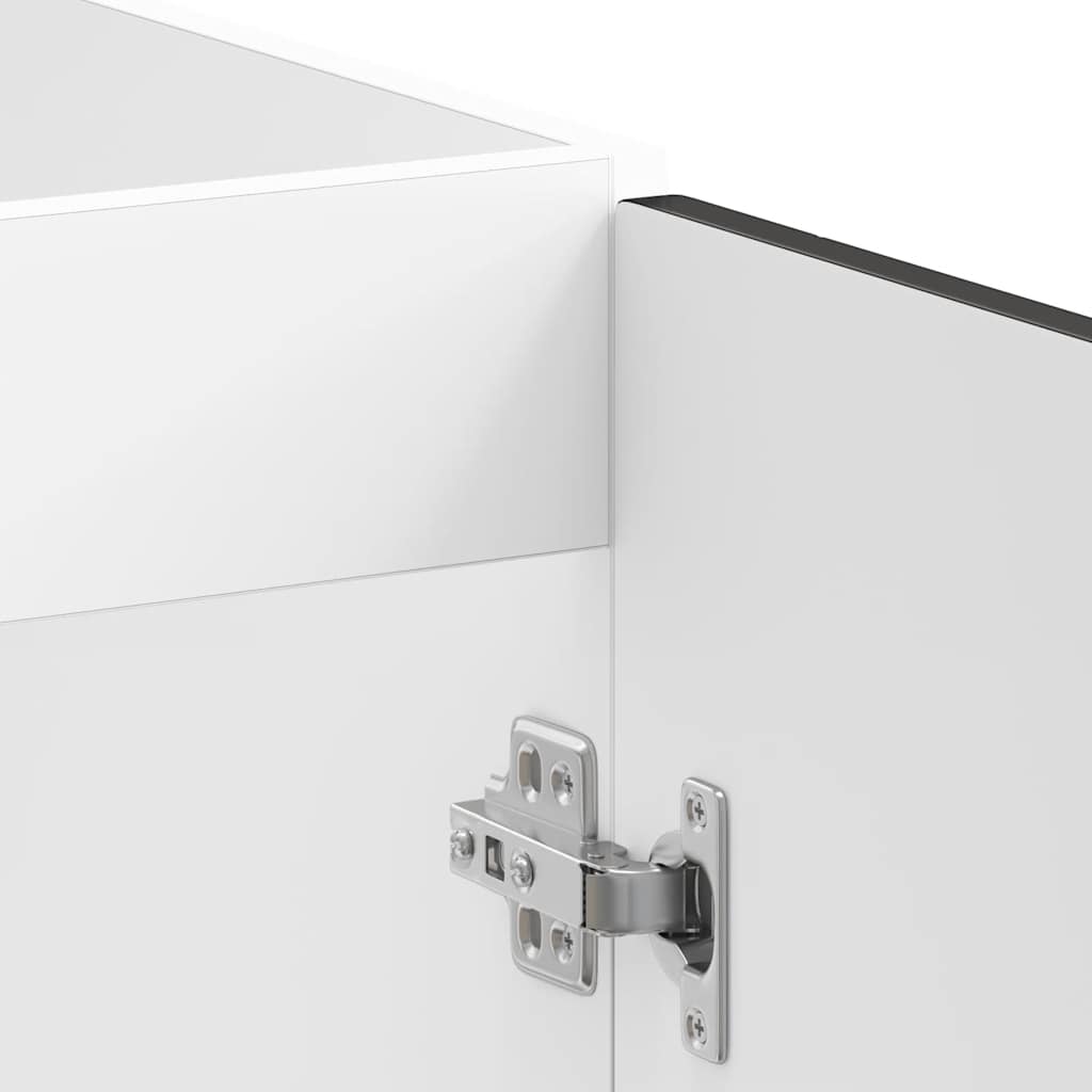 Sink Base Cabinet?"Porto" Black 80x46x81,5 cm?Engineered Wood