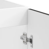 Sink Base Cabinet?"Porto" Black 80x46x81,5 cm?Engineered Wood