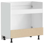 Sink Base Cabinet "Porto" High Gloss White 80x46x81.5 cm