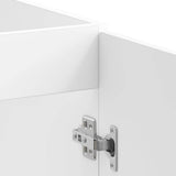 Sink Base Cabinet?"Porto" High Gloss White 80x46x81,5 cm?Engineered Wood